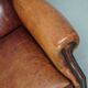 Vintage Dutch club chair in cognac leather, 1970s