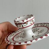 Hand painted ceramic egg cup