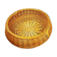 Round wicker flat basket