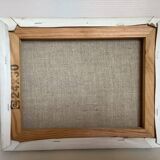 Tableau fleurs huile sur toile signée