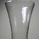 Very large vintage engraved blown glass vase from the 2000s in an antique style