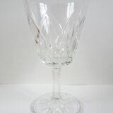 6 chiseled water glasses