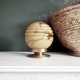 Lampe en verre marbré
