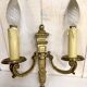 Pair of gold bronze wall light Louis XVI style