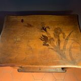 Workers' table Art Nouveau marquetry