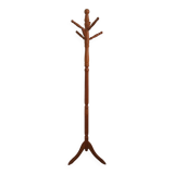 Wooden coat rack on stand
