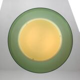 Italian space-age plexiglass green pendant lamp, 70s