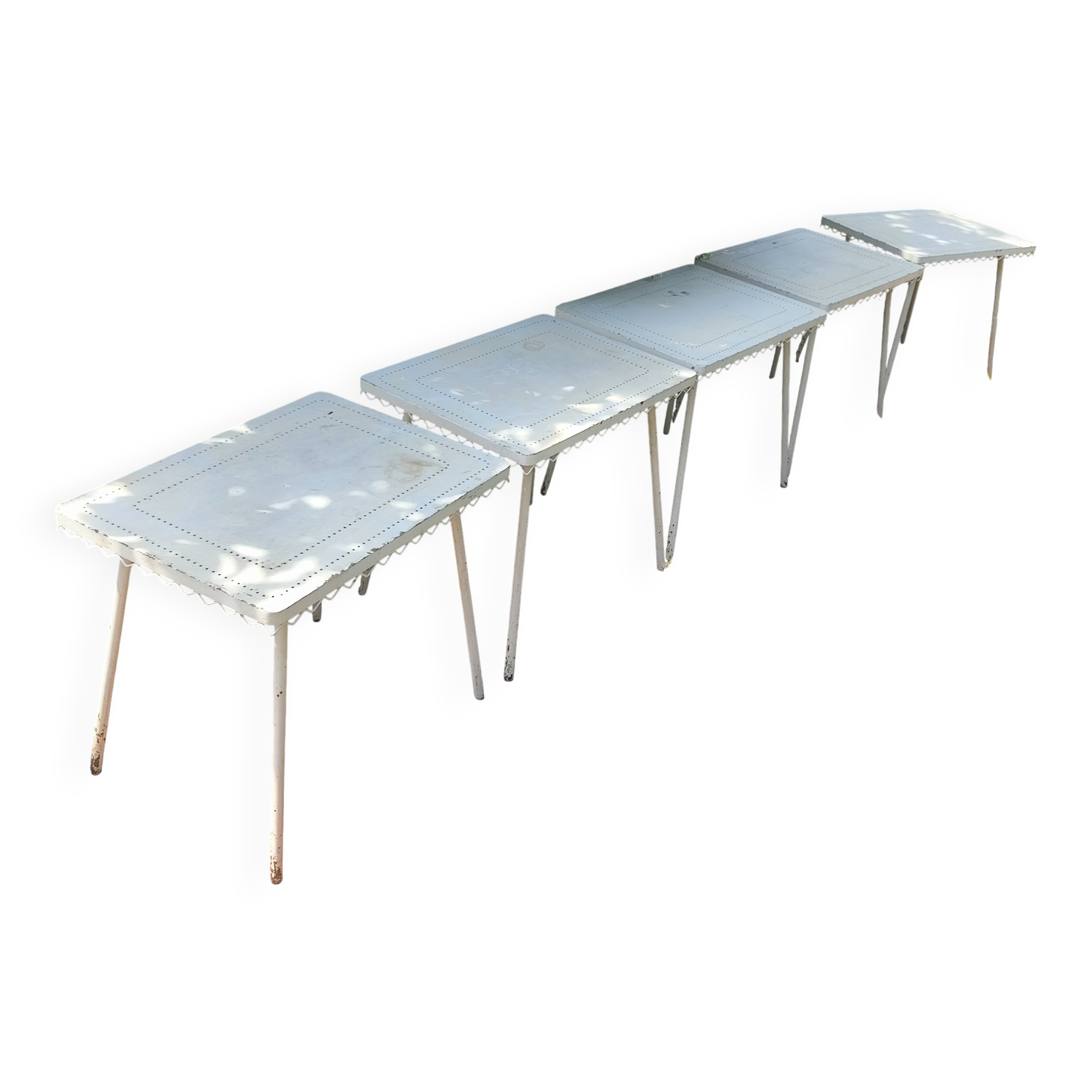 Set of 5 Casa e Giardino tables attributed to Gio Ponti from the 1950s.