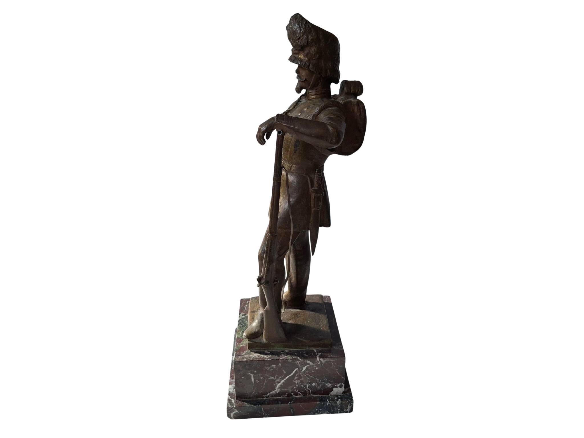 Sculpture en bronze "Soldat" – Fonderie Laganà, Naples (XXe siècle)