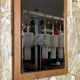 60s 70s teak mirror 77x37cm