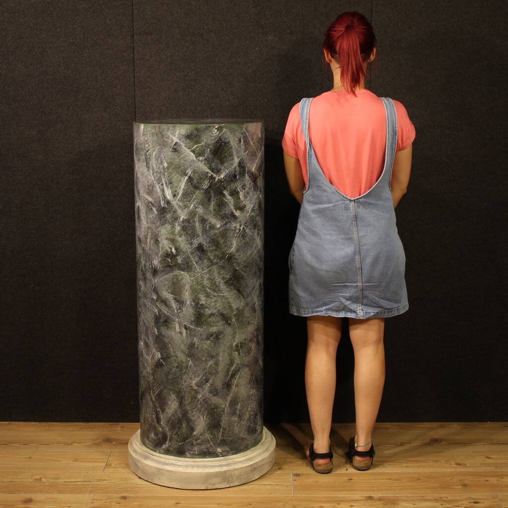 20th century lacquered and painted Italian column