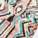 Moroccan Berber rug Boujaad ecru with colorful patterns 267x162cm