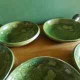 5 cups, Vallauris ceramic pans