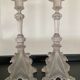 Pair of vintage Val St Lambert candlesticks