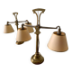 Pair of brass table lamps