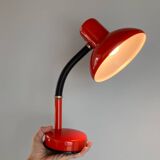 Vintage red metal desk lamp