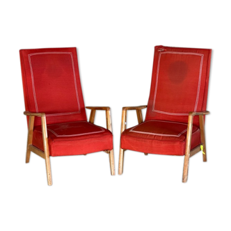 Pair of vintage armchairs