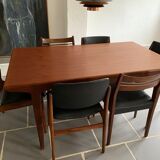 6 vintage mismatched Scandinavian teak chairs