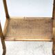 Bamboo and woven wicker table, vintage bamboo console, side table