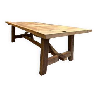 Century-old solid oak farm table 300 x 100 cm