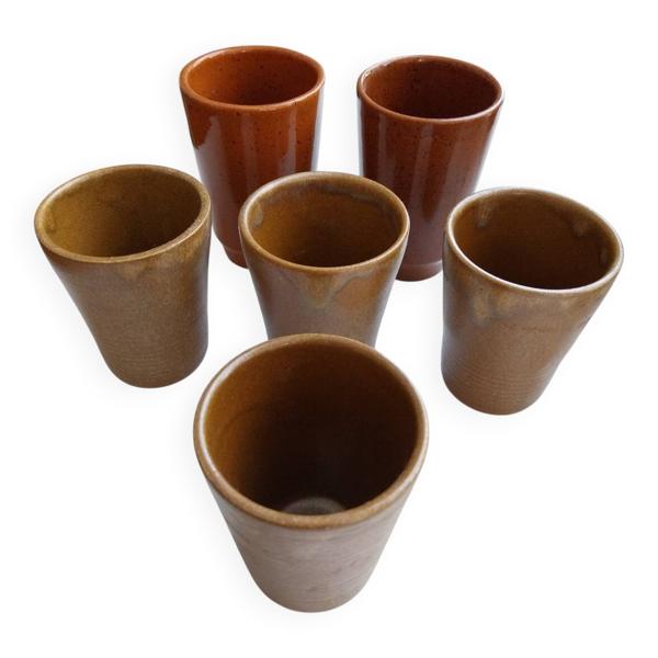 Gobelets en grès Digoin