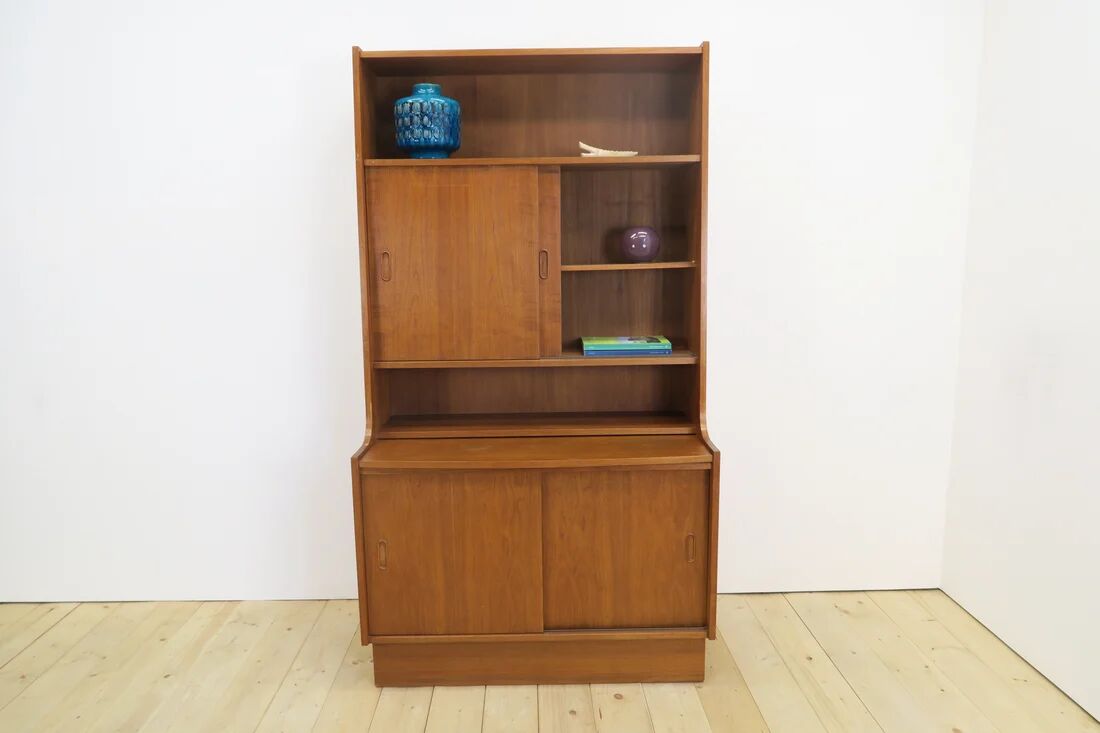 Teak bookshelf with storage unit, 1960s