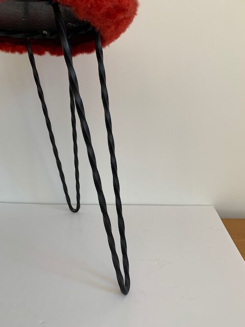 Vintage stool 3 feet twisted