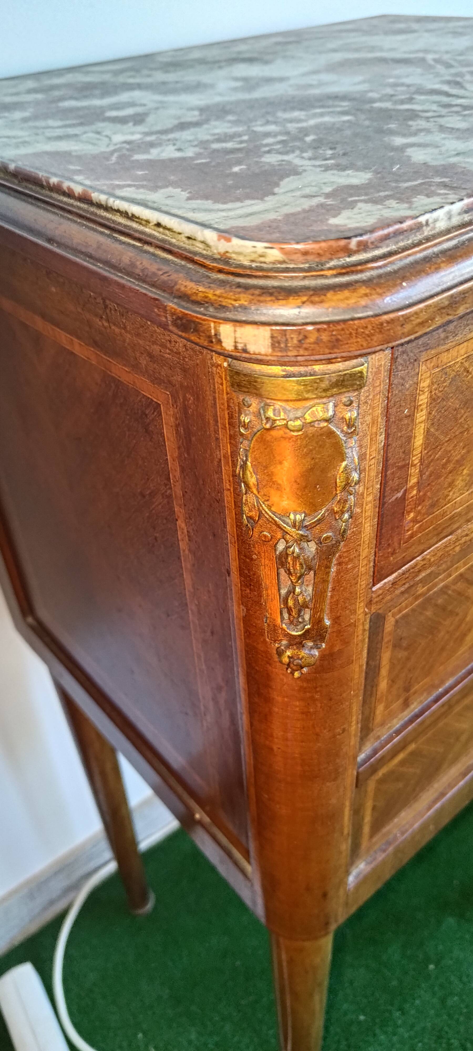 19th-century bedside or side table