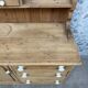 Antique English two-body buffet in solid pine (renovated)
