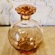 Service à liqueur vintage en verre rose