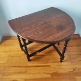 Antique folding table Gateleg solid oak