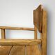 Antique wooden children's chair with armrests – marked unifa