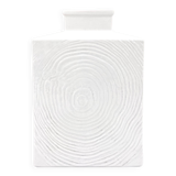 Sgrafo Modern white minimalist porcelain vase, 1960s