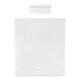 Vase minimaliste blanc Sgrafo Modern en porcelaine, années 60