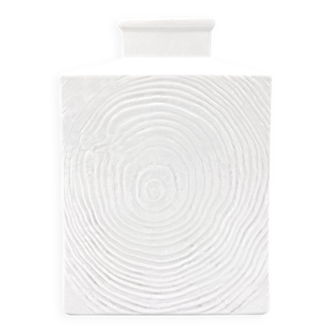 Sgrafo Modern white minimalist porcelain vase, 1960s