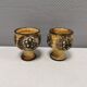 Two beautiful ceramic candle holders by Jette Hellerøe Denmark 1970-80s.