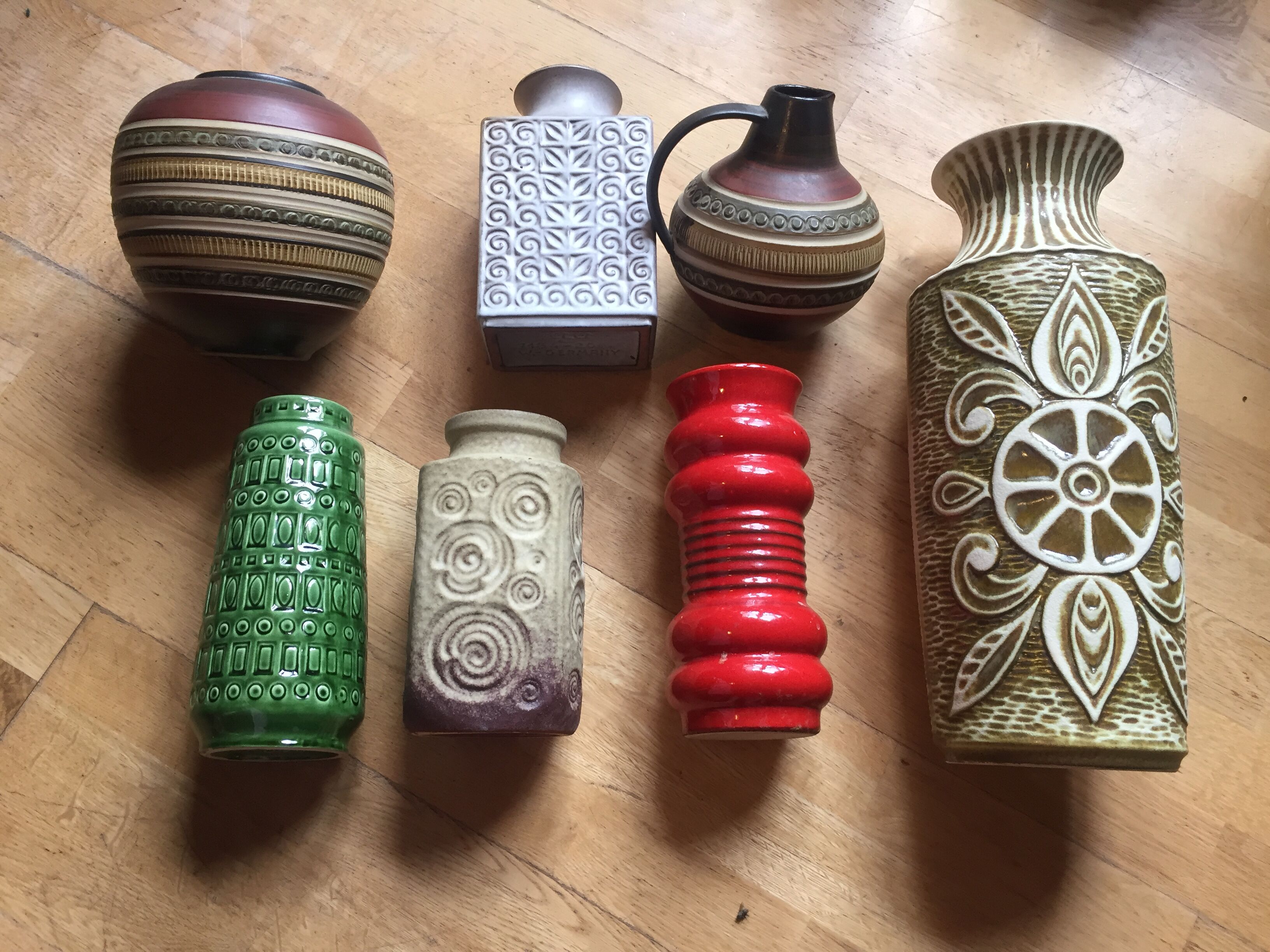 Vase Scheurich decor Inca