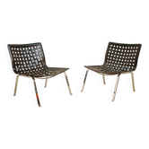 Paire de fauteuils lounge "Net" par Giancarlo Vegni pour Fasem 80's