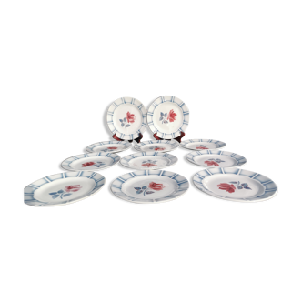 Assiette a dessert Digoin Sarreguemines