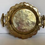 Tray with brass handles