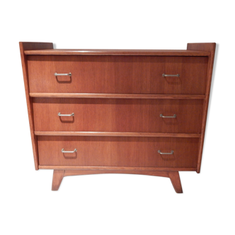 Chest of drawers foot compass shape vintage 50years