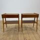 Pair of teak bedside tables AB Carlström, 1960