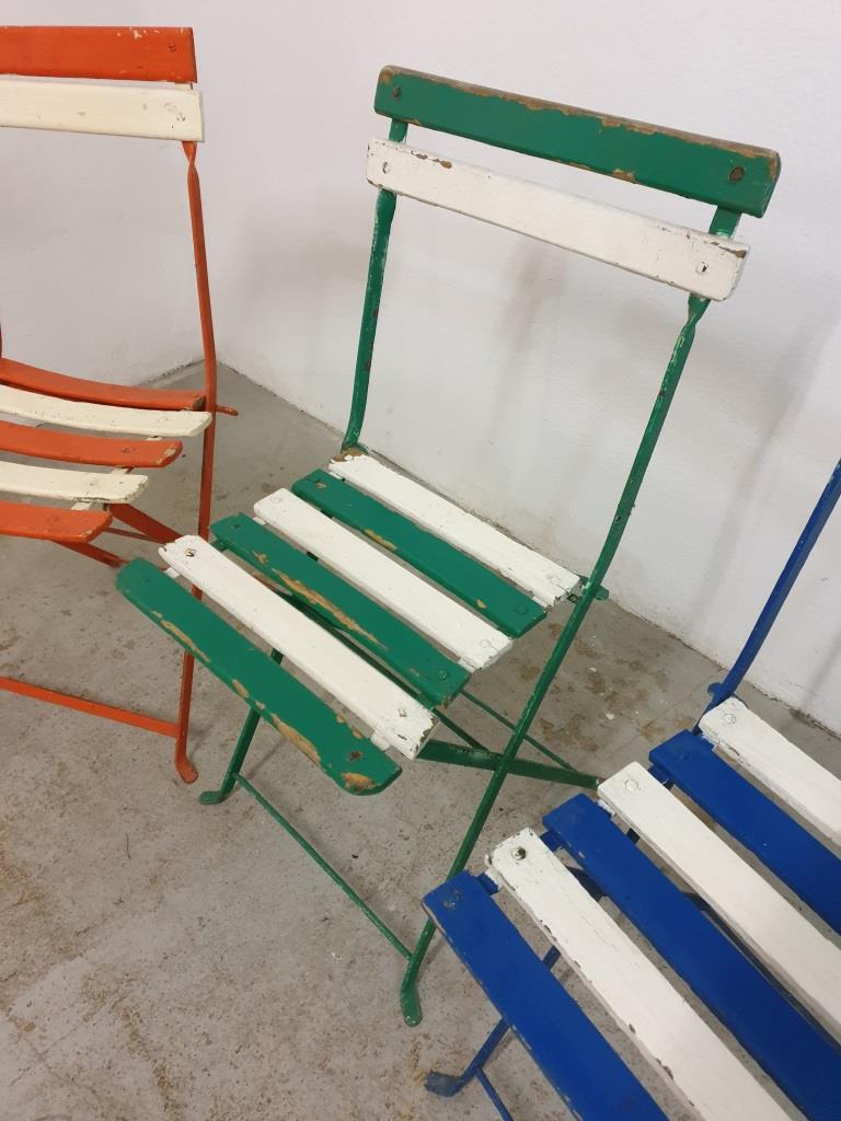 Bistro folding chairs garden