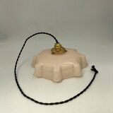 Pink opaline pendant light