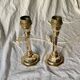 Pair of vintage brass lamp bases