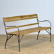 Banc de jardin, années 40