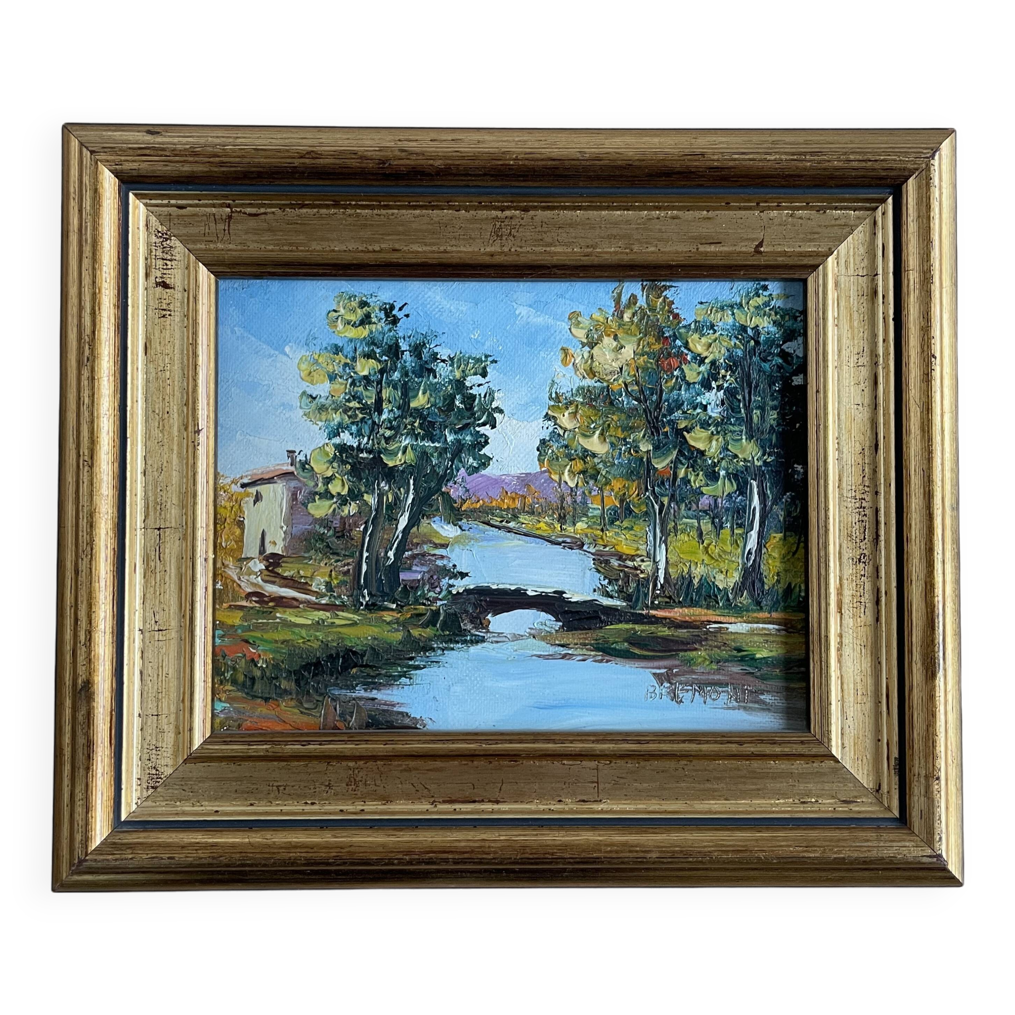 Petit tableau signé Bremont