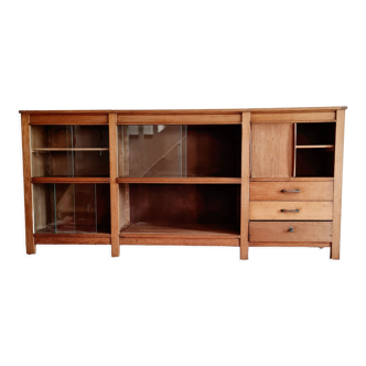 Enfilade vintage craft counter sliding doors