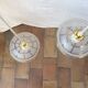 Duo de suspensions en opaline vintage