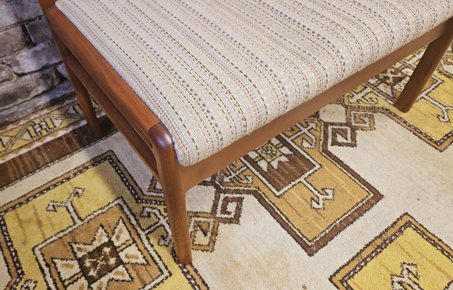 Scandinavian design bench 1970